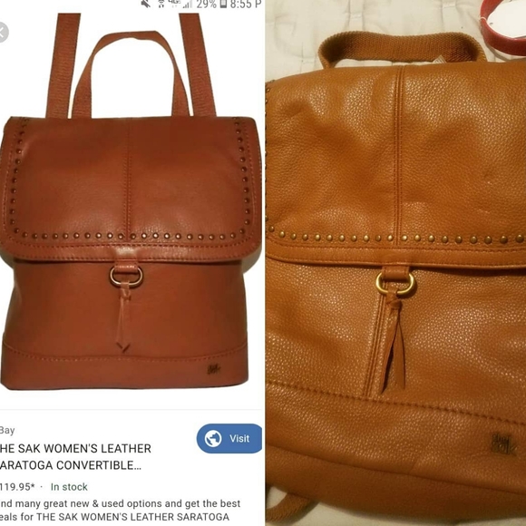Sak Convertible Backpack Genuine Leather - Picture 1 of 3